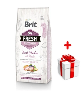 Brit Fresh Chicken & Potato Puppy Healthy Growth 12kg+Surprise