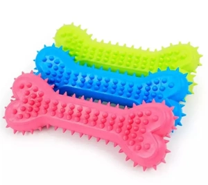 Jouet caoutchouc pour chien - os à mâcher 14cm