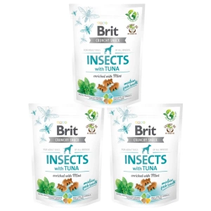 Brit Care Dog Crunchy Cracker Insects Rich In Tuna 3x200g