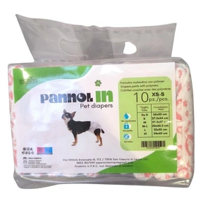 Couches PannolIN pour chiennes, tailles XS-S, 10 pièces/paquet.