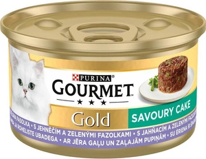 Purina Gourmet Gold Savoury Cake à l'agneau et aux haricots verts 85g