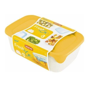 Curver Fresh&Go Set alimentaire jaune 2l+1l+0,5l