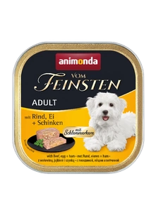 Animonda Dog Vom Feinsten Adulte Bœuf, Œufs et Jambon 150g