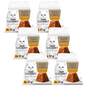 GOURMET Révélations Morceaux Délicats en Gelée au Poulet 6x(2x57g)