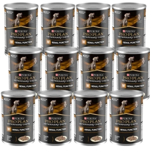 PRO PLAN Veterinary Diets NF Renal Function aliments humides pour chiens mousse 12x400g