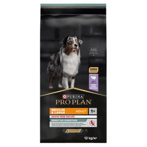 PRO PLAN Sensitive Digestion Adult croquettes pour chien riches en dinde 12kg