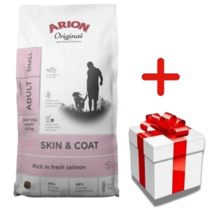 ARION Original Skin & Coat Adulte Saumon et Riz Petites Races 2kg+Surprise