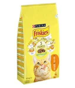 PURINA Friskies Croquettes pour chat au poulet et aux légumes 10kg