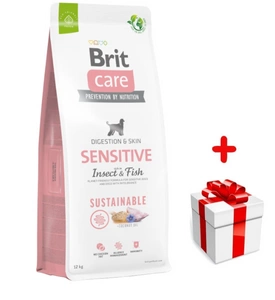 BRIT CARE Sustainable Sensitive Insect & Fish 12kg+Surprise