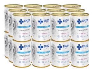 ENZO VET Régime hypoallergénique avec du lapin pour chiens 24x400g