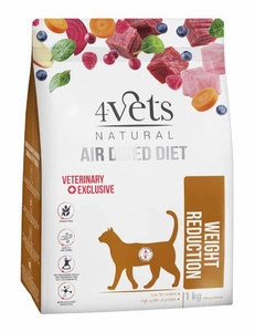 4Vets Natural Weight Reduction nourriture sèche pour chats en surpoids et obèses 1 kg