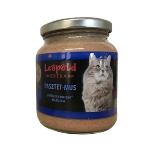 Leopold Pate Mousse " Poulet Délicat " pour chats 300g +10% Gratuit (Bocal)