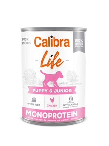 CALIBRA Dog Life Chiot et Junior Poulet 400g