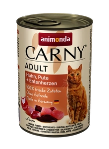 Animonda Chat Carny Adulte Poulet, Dinde et Coeurs de Canard 400g