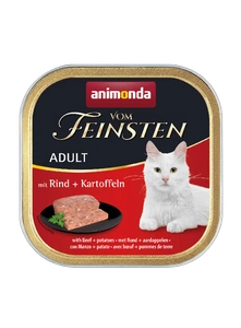 Animonda Vom Feinsten Adulte Chat Boeuf & Pommes de terre 100g