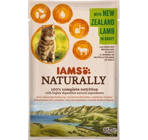 IAMS Naturally Z Jagnięciną nowozelandzką w sosie 85g