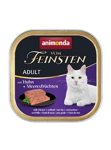 Animonda Vom Feinsten Chat Adulte Poulet et Fruits de Mer 100g x12