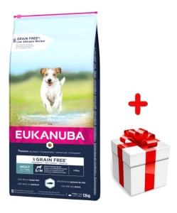 EUKANUBA Adulte Petites&Moyennes Sans Grains 12kg +Surprise