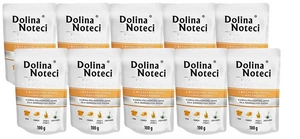 Dolina Noteci PREMIUM pour chiens de petites races au faisan, au potiron et aux pâtes 10x100g