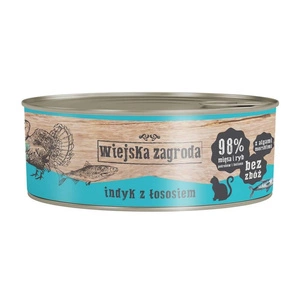 Wiejska Zagroda Ferme rurale Dinde au saumon 85g