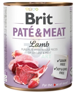 BRIT PATE & MEAT AGNEAU 800g x12
