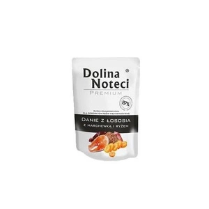 DOLINA NOTECI Plat de saumon aux carottes et au riz 100g - nourriture humide pour chien