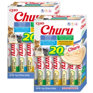 INABA  Churu pour chats - à mélanger avec du thon 2X(20x14g)
