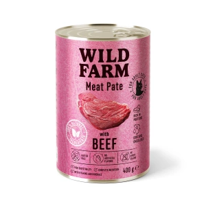 Pâté au bœuf WILD FARM 400 g - nourriture pour chat sans gluten