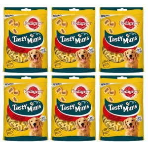 Pedigree Tasty Bites Chewy Slice Friandise pour chien adulte au bœuf 6x155g