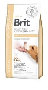 Brit Grain Free Veterinary Diet Dog Hepatic Oeufs et pois 2kg x2