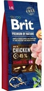 Brit Premium By Nature Senior L+XL  au poulet 15 kg x2