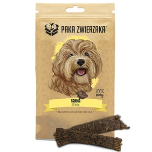 Paka Zwierzaka Lanières de cerf 100% 70g