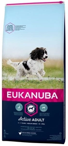 EUKANUBA Poulet adulte actif de race moyenne, 15 kg