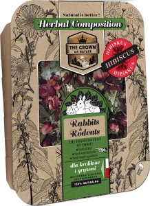 Korona Natury Paśnik nourriture pour lapins et rongeurs Mélange d'herbes avec hibiscus 70 g