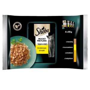 Sheba Sachet Delicacy In Jelly Saveurs de volaille 4x85g