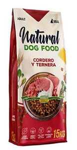 Aliments naturels pour chiens de 15 kg. 62% de viande - Sans poulet