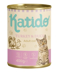 Katido Pâtée pour chat Dinde et Canard 400g
