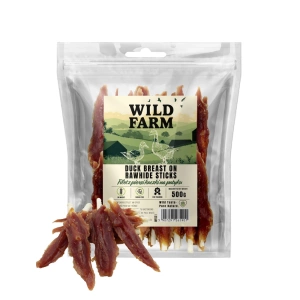 Filet de poitrine de canard WILD FARM sur bâtonnet 500 g friandise pour chien