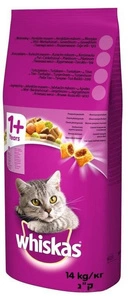 WHISKAS Adulte - Nourriture pour chat au thon et aux légumes 14kg x2