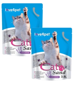 Silicone Cat Litter Sand Lavender 2x3.8l