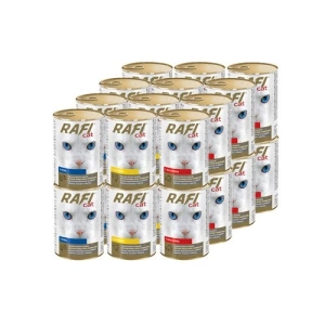 RAFI Cat Pieces en sauce mélange de saveurs 24x415g