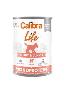 CALIBRA Dog Life Chiot et Junior Agneau avec riz 400g