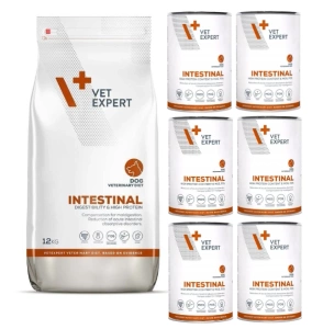 Vetexpert Veterinary Diet Dog Intestinal 12kg + Intestinal 6x400g