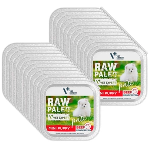 Vetexpert RAW PALEO PATE MINI chiot boeuf 24x150g - boîte de boeuf