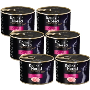 Dolina Noteci Premium Junior pour chats riche en dinde 185g x6