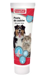 PÂTE POUR DENTS DE BEAPHAR 100G - dentifrice au goût de foie pour chiens et chats