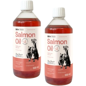 LAB V Huile de saumon pour chiens et chats 2x500ml