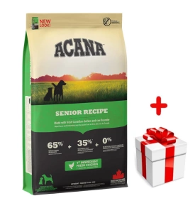 ACANA Heirtage Senior Dog 11,4kg+Surprise gratuite pour chien