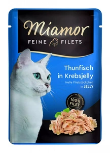 Miamor Feine Filets - nourriture humide pour chats thon en gelée de crabe 100g