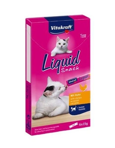 Vitakraft Cat Liquid-Snack au poulet 6x15g